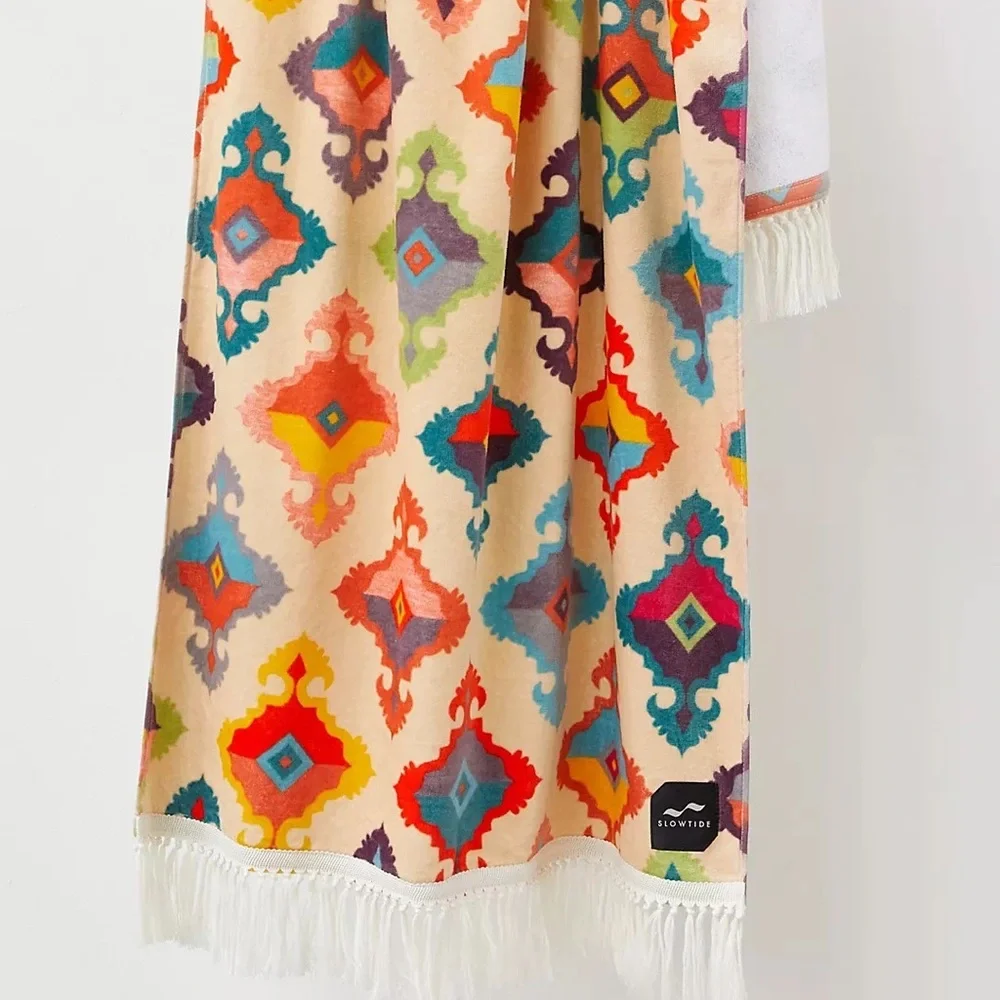 Free People-Slowtide Tassel Beach Towel- Itari